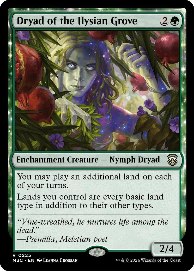 Japanese Magic: The Gathering - Dryad of the Ilysian Grove (225) (M3C)