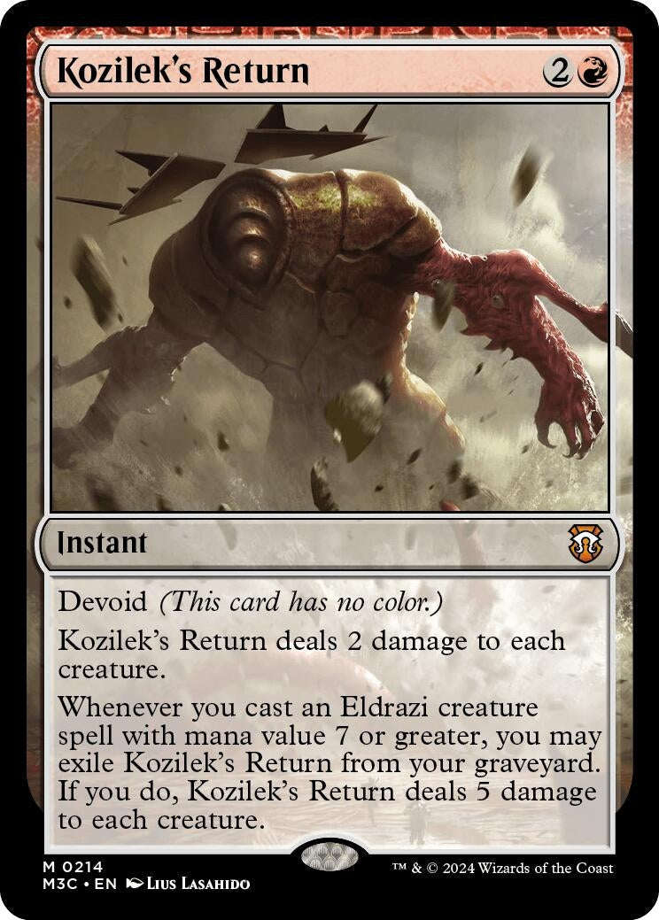 Kozilek's Return (Ripple Foil) (214) (M3C)