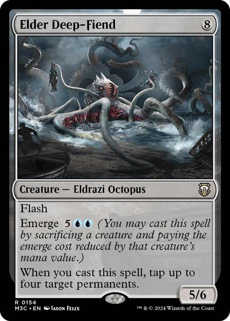 Elder Deep-Fiend (Ripple Foil) (154) (M3C)