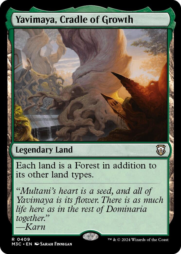 Yavimaya, Cradle of Growth (Ripple Foil) (409) (M3C)