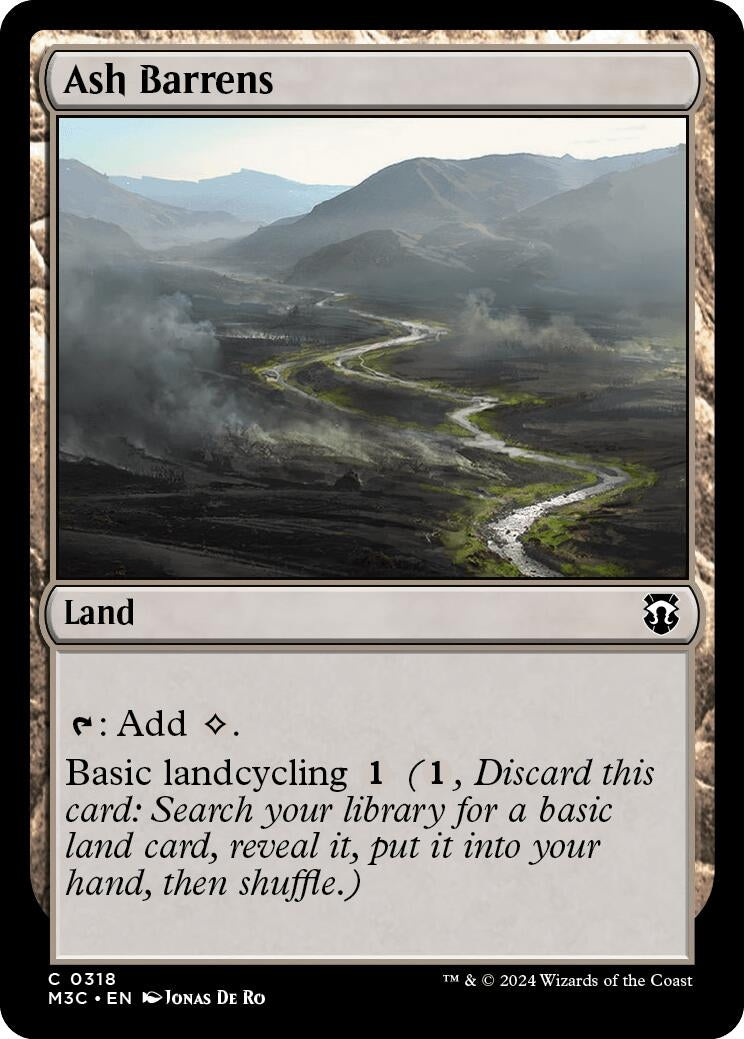 Ash Barrens (Ripple Foil) (318) (M3C)