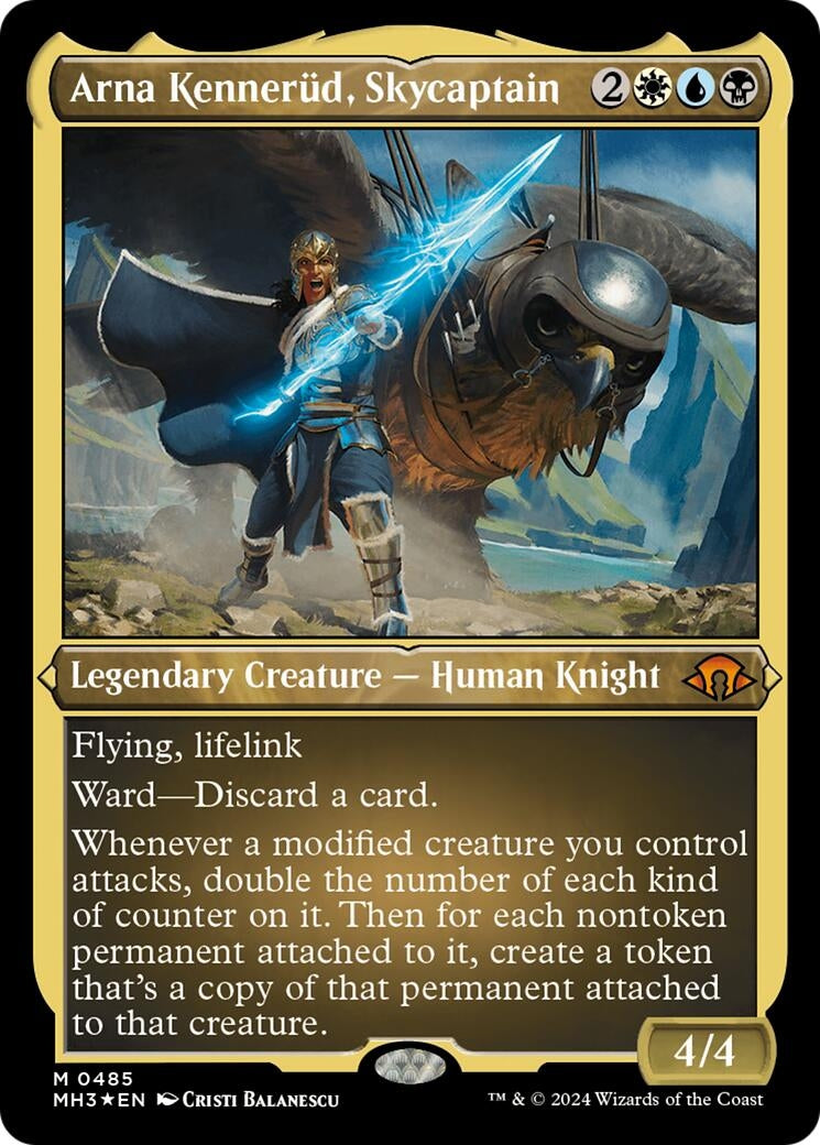 Arna Kennerud, Skycaptain (Foil Etched) (485) (MH3)