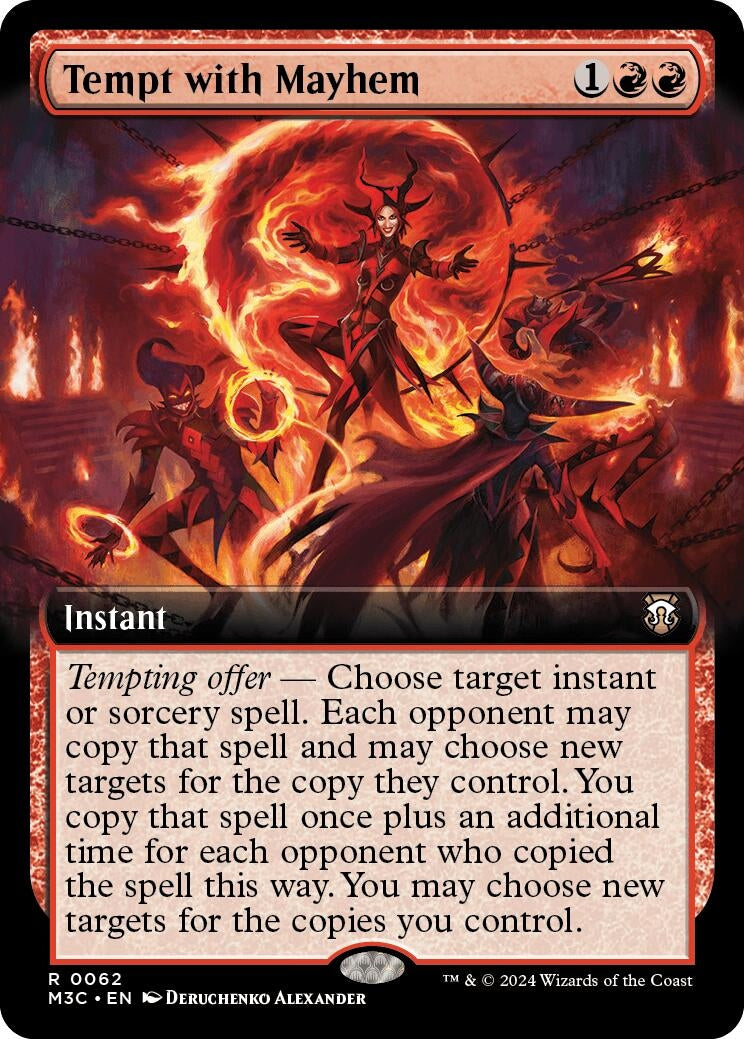 Tempt with Mayhem (Extended Art) (Ripple Foil) (62) (M3C)