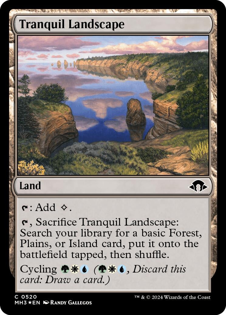 Tranquil Landscape (Ripple Foil) (520) (MH3)