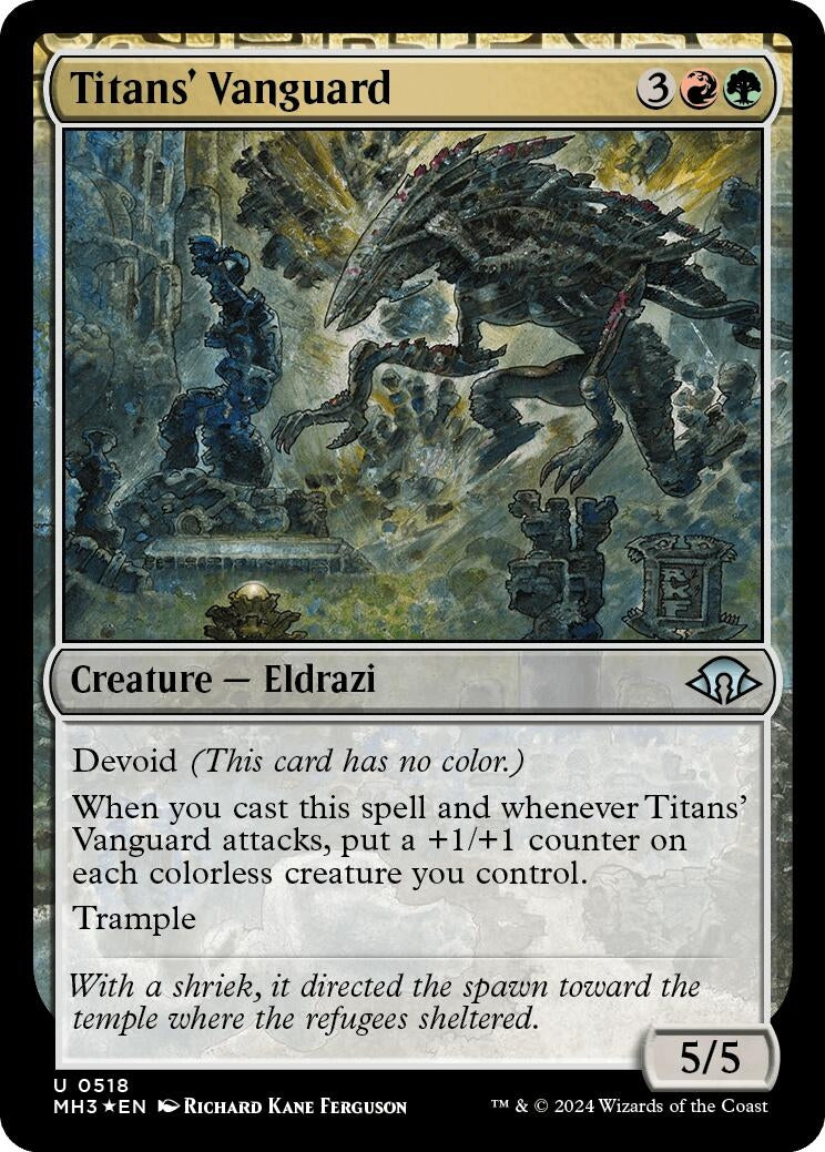 Titans' Vanguard (Ripple Foil) (518) (MH3)