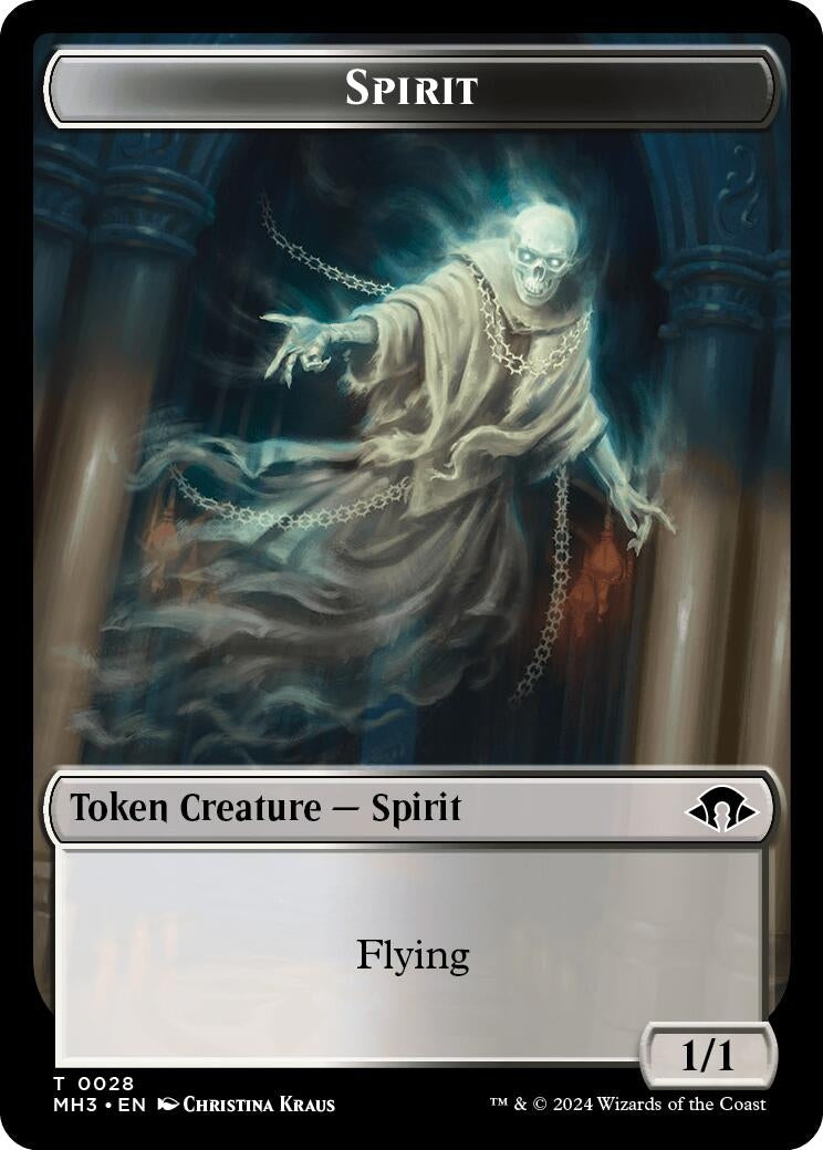 Spirit (0028) // Energy Reserve Double-Sided Token (28 // 36) (MH3)