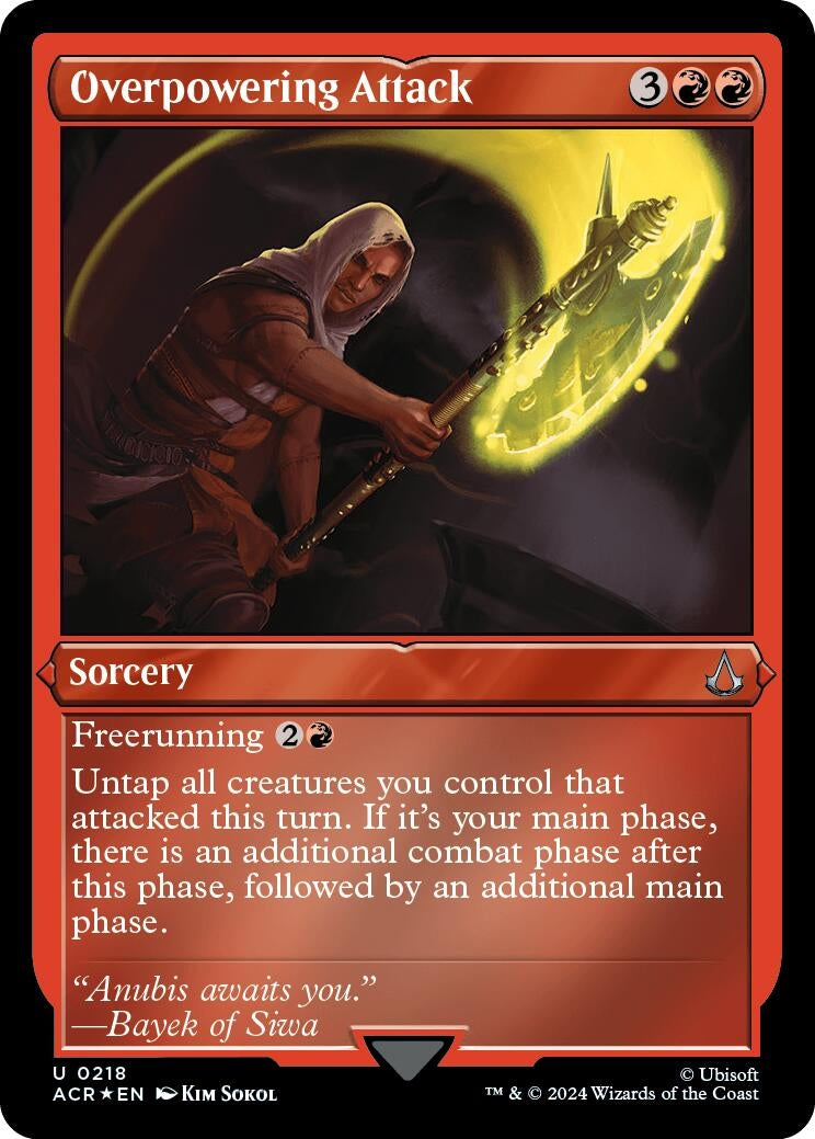 Overpowering Attack (Foil Etched) (218) (ACR)