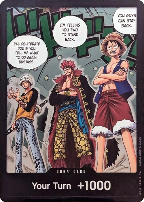 DON!! Card (Trafalgar Law, Eustass Kid and Monkey.D.Luffy) (Double Pack Set Vol. 4) (OP07)