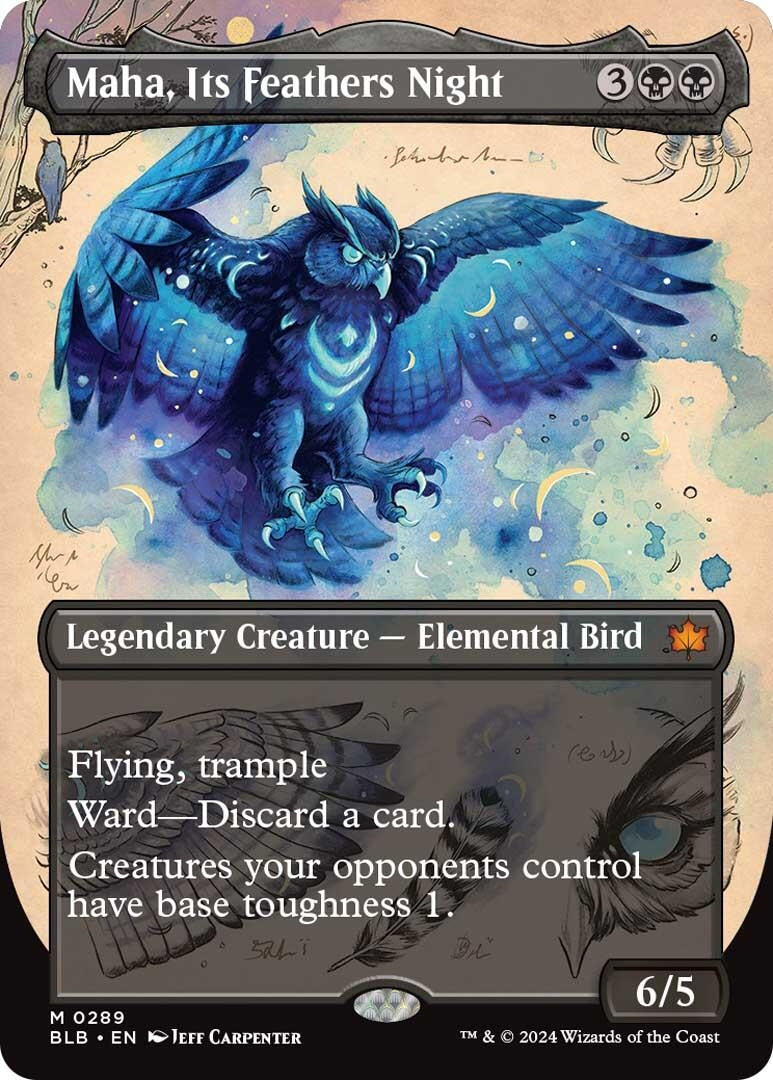 Maha, Its Feathers Night (Borderless) (289) (BLB)