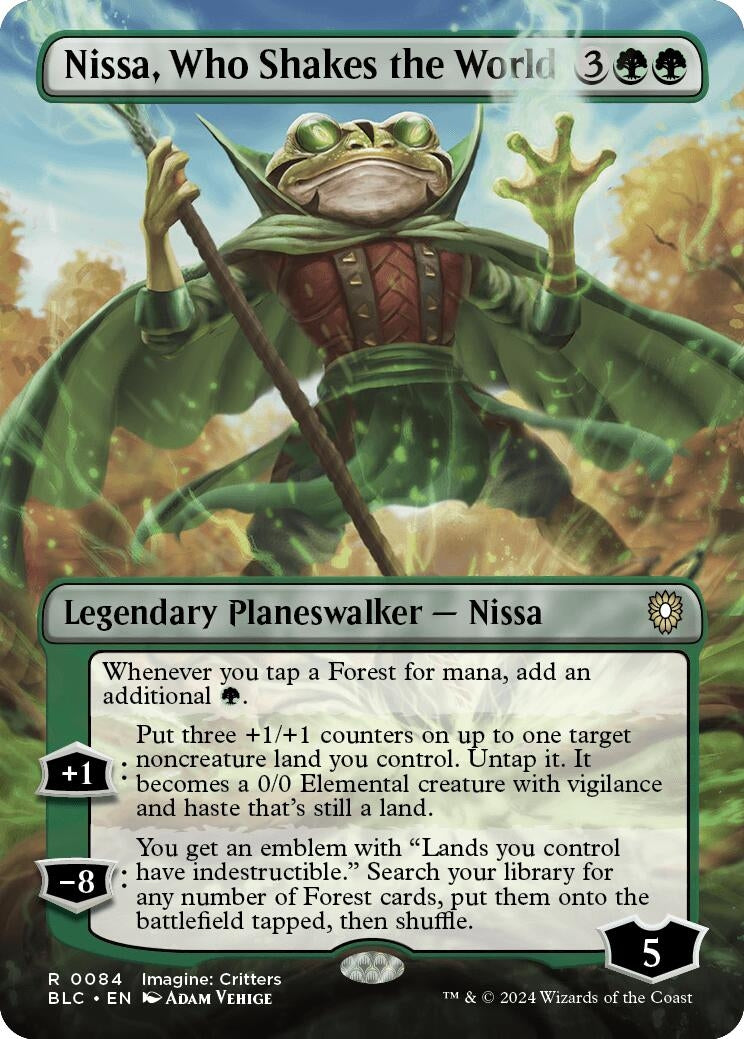 Nissa, Who Shakes the World (Borderless) (84) (BLC)