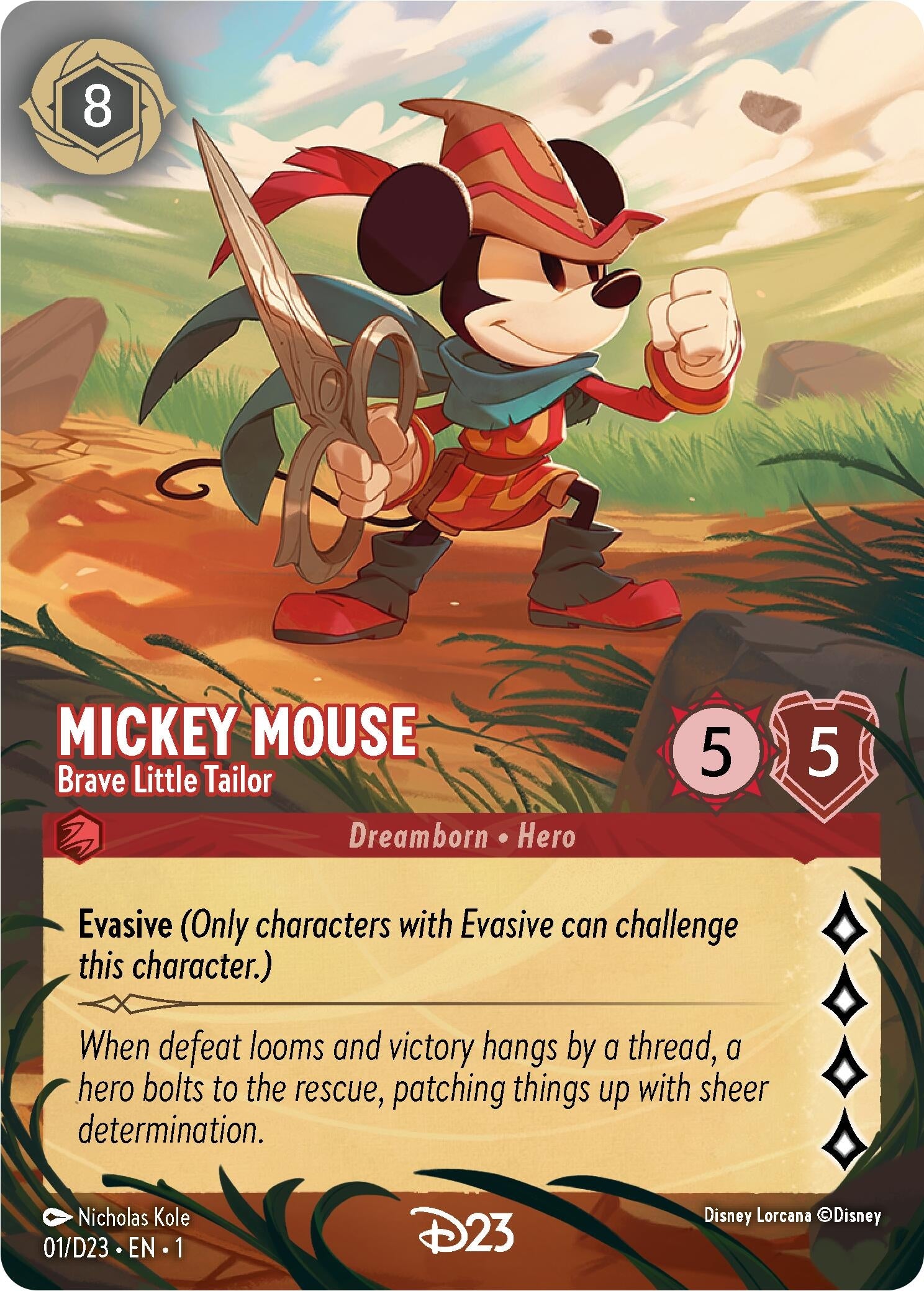 Mickey Mouse - Brave Little Tailor (Extended Art) (1) (D23)