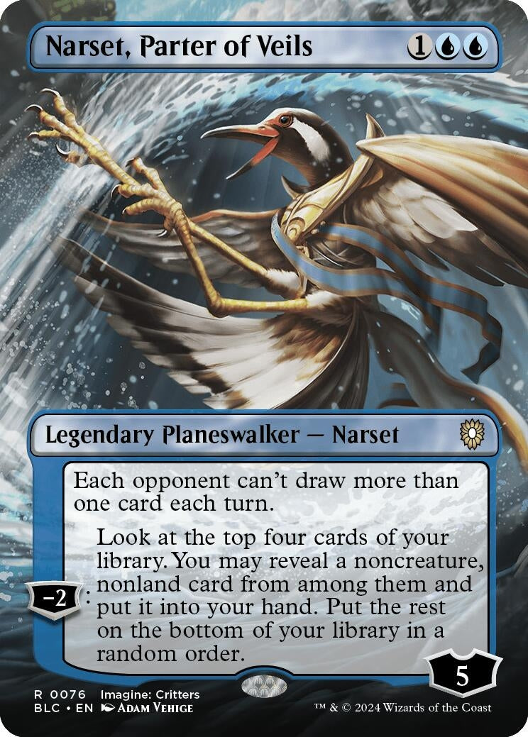 Narset, Parter of Veils (Borderless) (76) (BLC)
