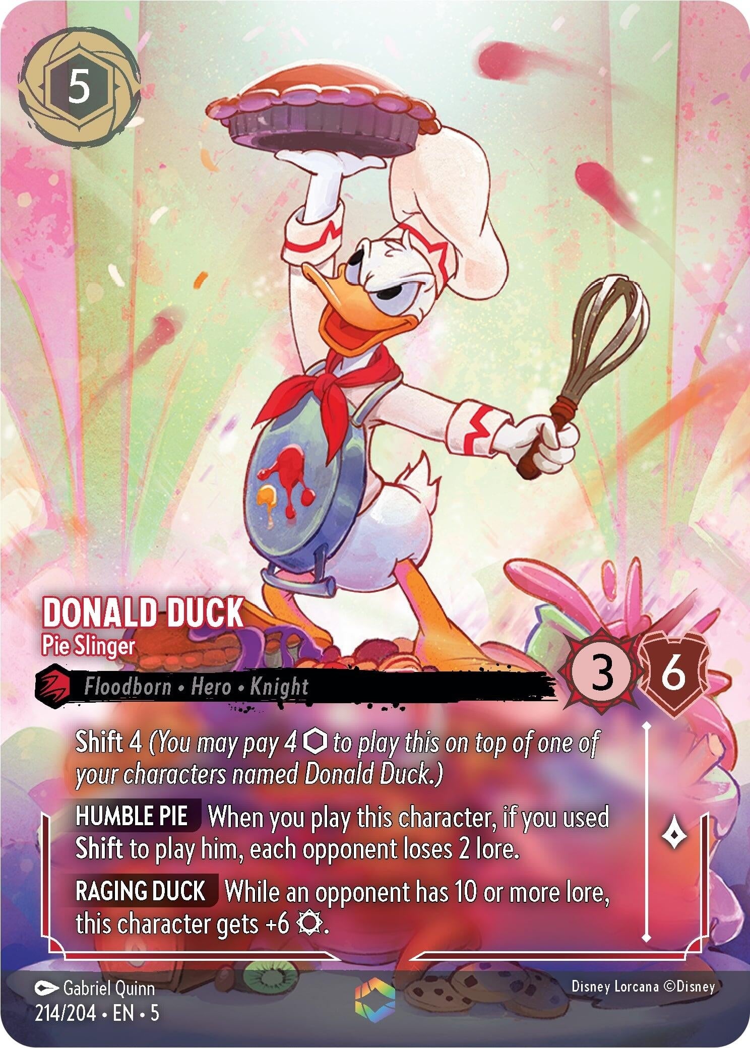 Donald Duck - Pie Slinger (Enchanted) (214/204) (5)