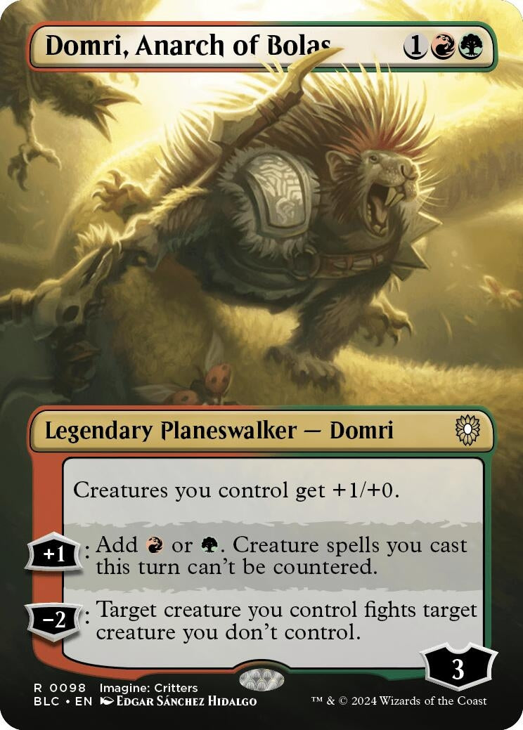 Domri, Anarch of Bolas (Borderless) (98) (BLC)