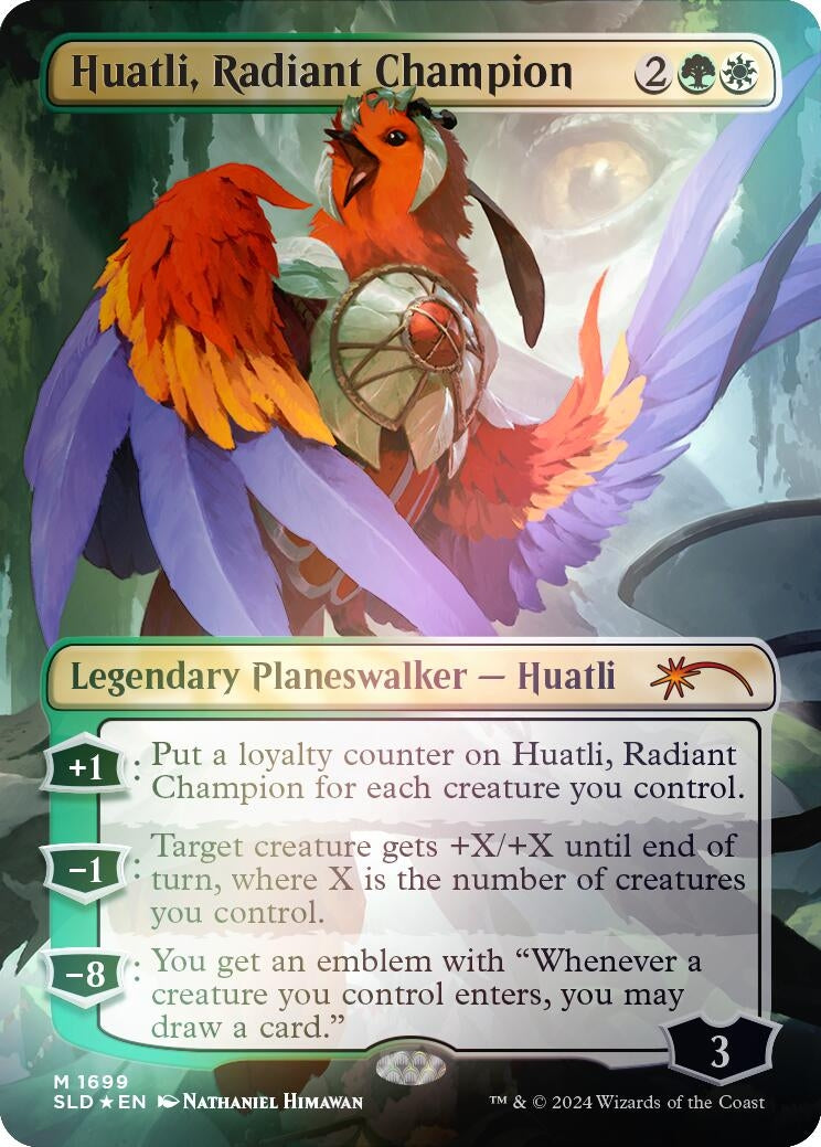 Huatli, Radiant Champion (Rainbow Foil) (1699) (SLD)