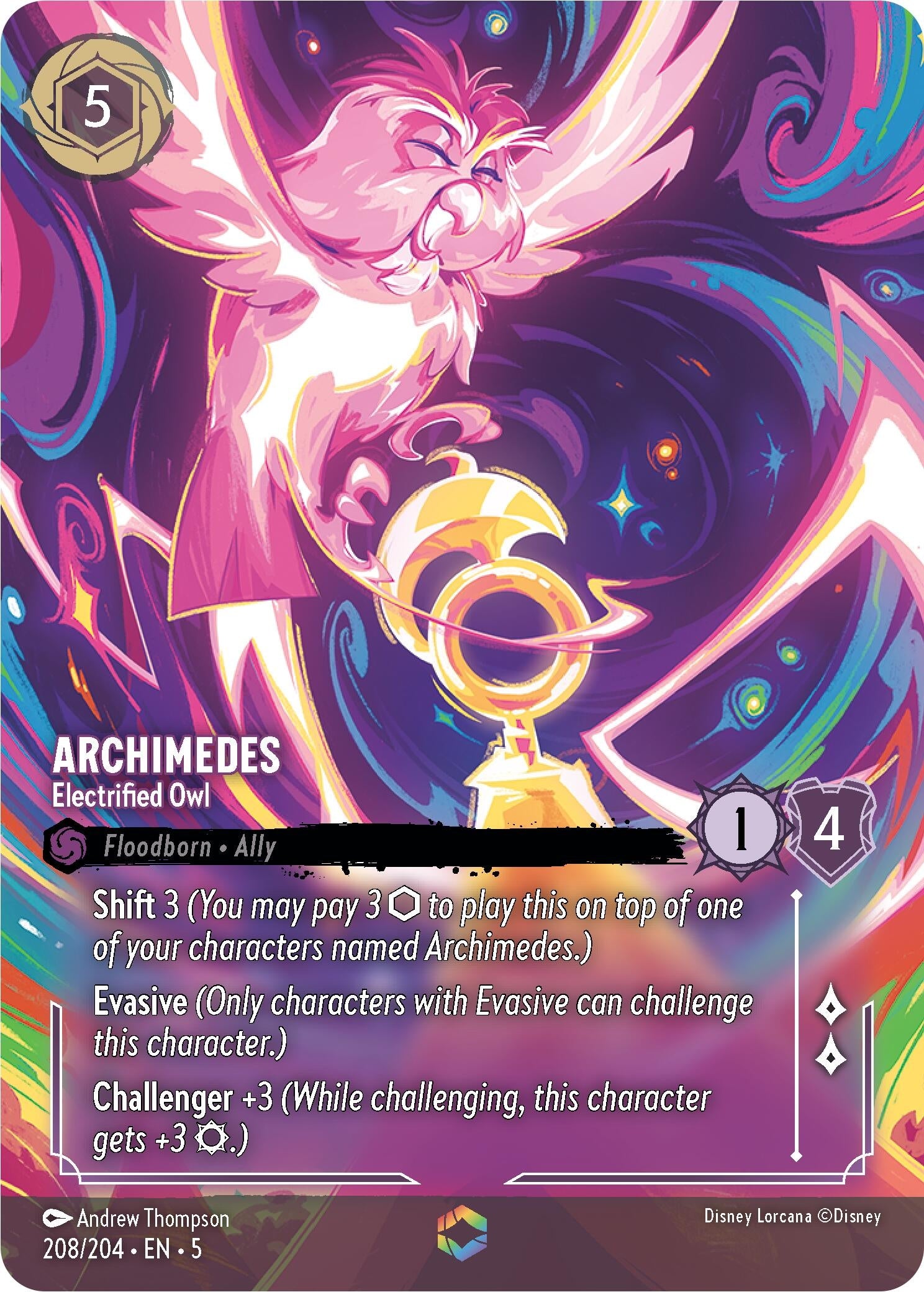Archimedes - Electrified Owl (Enchanted) (208/204) (5)