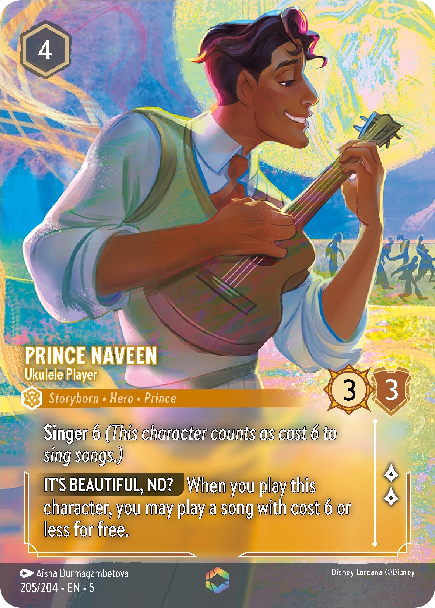 Prince Naveen - Ukulele Player (Enchanted) (205/204) (5)