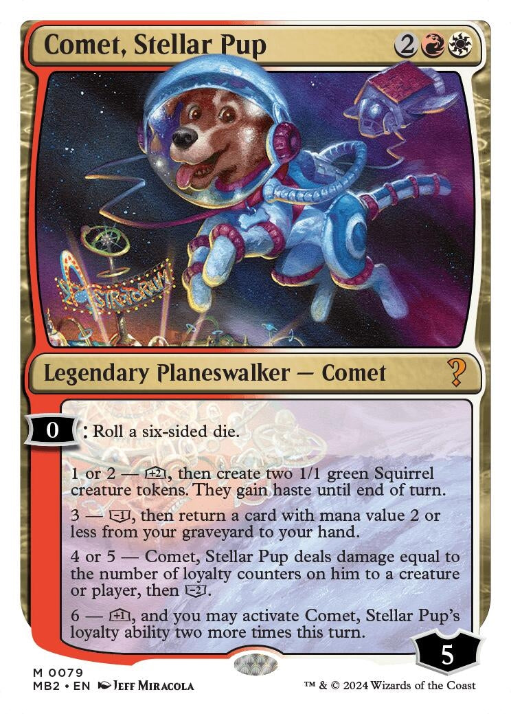 Comet, Stellar Pup (White Border) (79) (MB2)