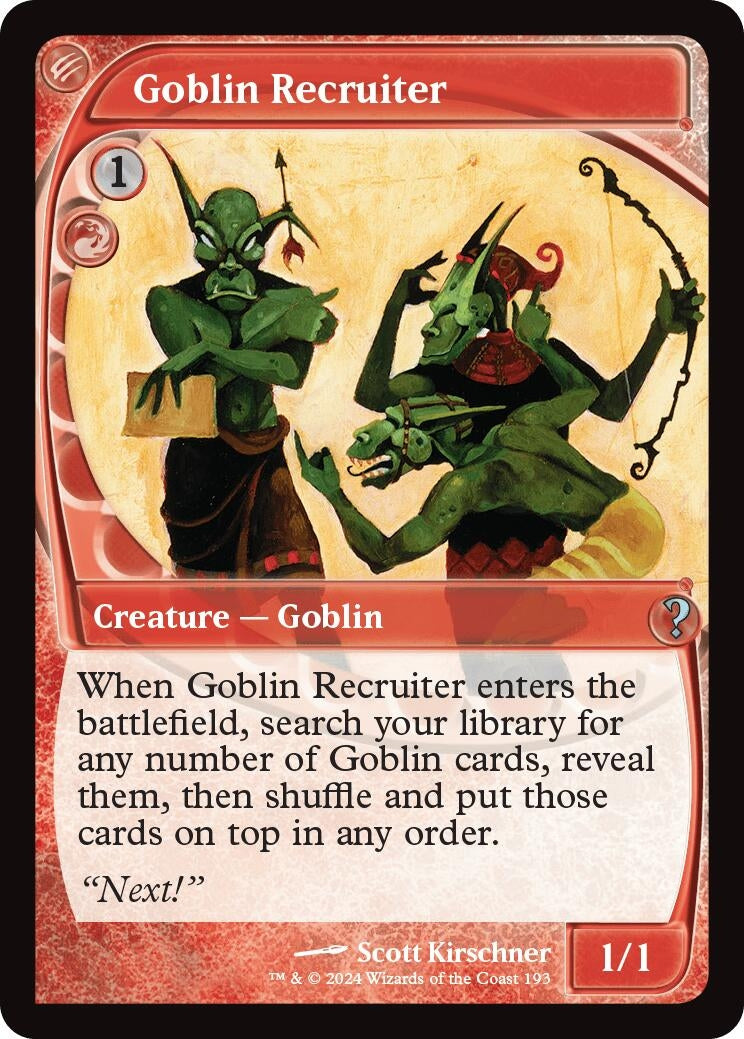 Goblin Recruiter (Future Sight) (193) (MB2)