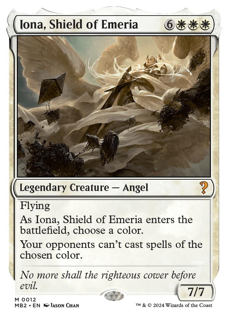 Iona, Shield of Emeria (White Border) (12) (MB2)