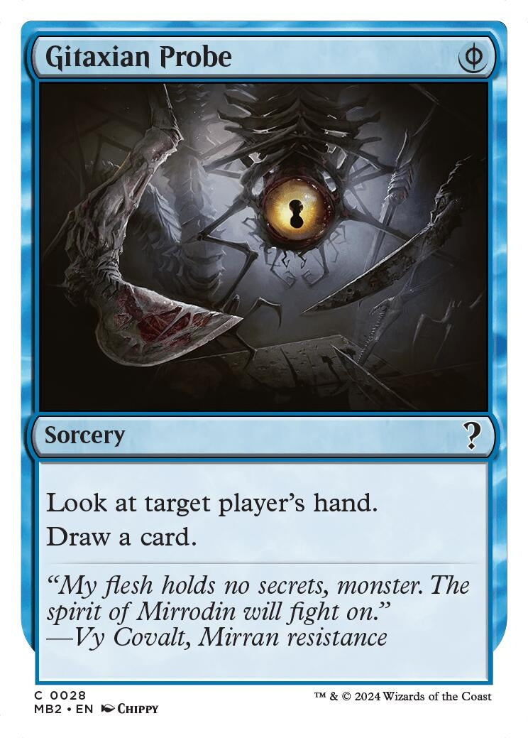 Gitaxian Probe (White Border) (28) (MB2)