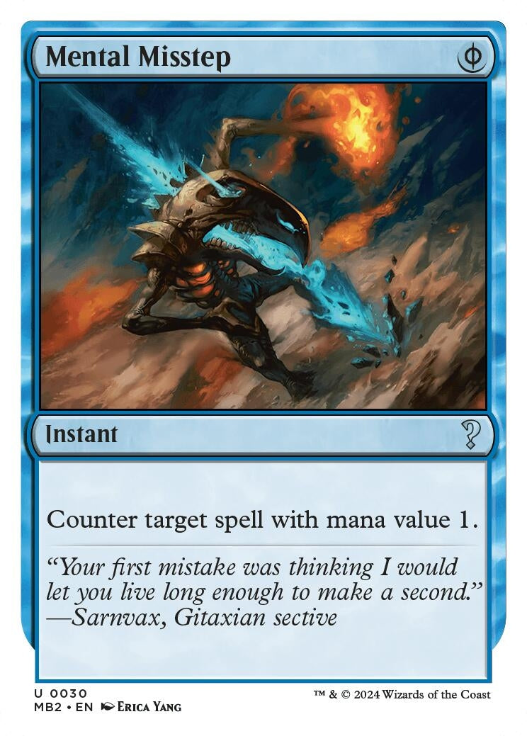 Mental Misstep (White Border) (30) (MB2)