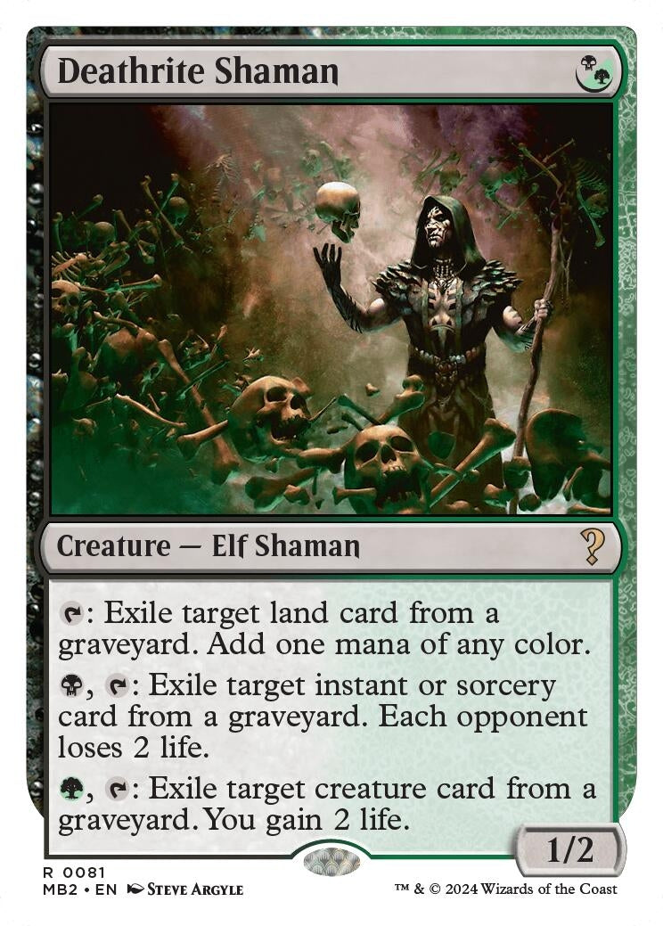 Deathrite Shaman (White Border) (81) (MB2)