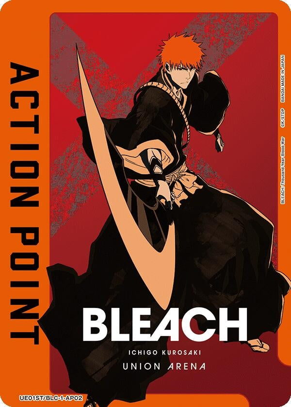 Action Point Card (AP02) (Ichigo Kurosaki) (UE01ST/BLC-1-AP02) (UE01ST)
