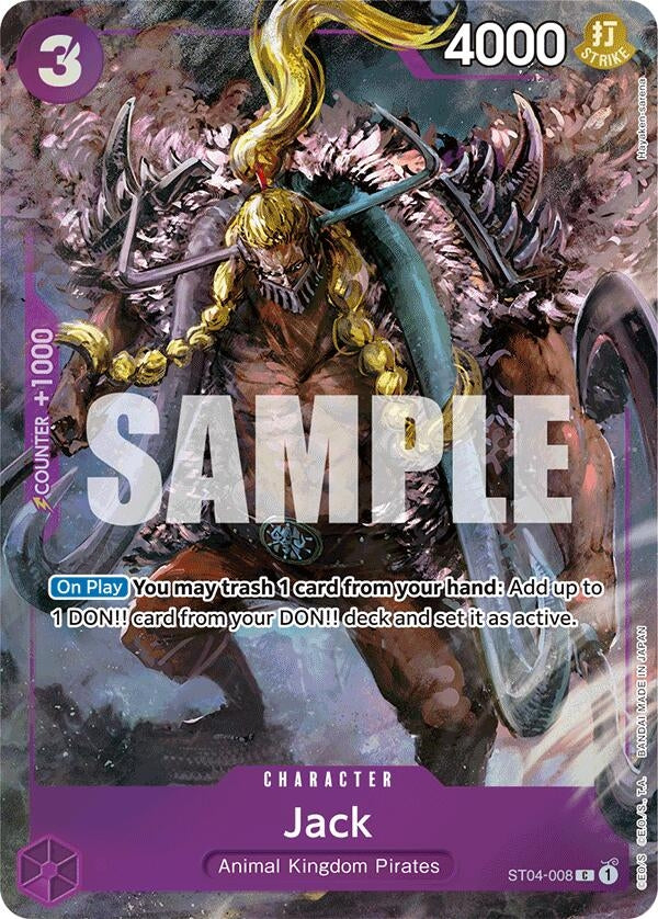 Image for Jack (Premium Card Collection -BANDAI CARD GAMES Fest. 23-24 Edition-) (ST04-008) (OP-PR) - One Piece Card Game
