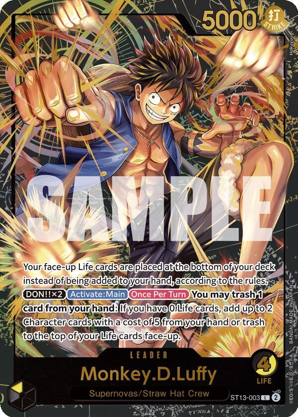 Monkey.D.Luffy (Premium Card Collection -Leader Collection-) (ST13-003) (OP-PR)
