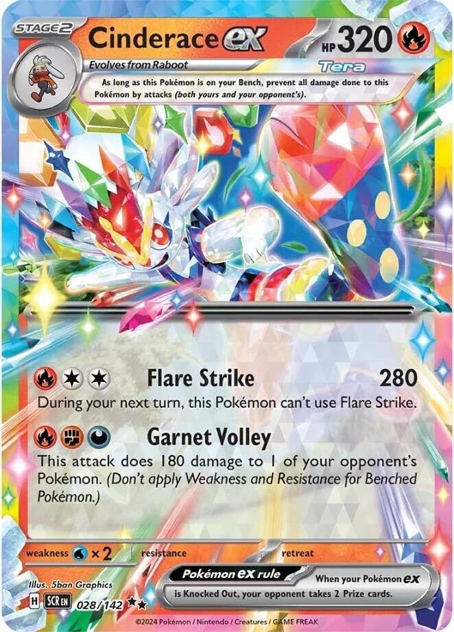 Cinderace ex (028/142) (SCR)
