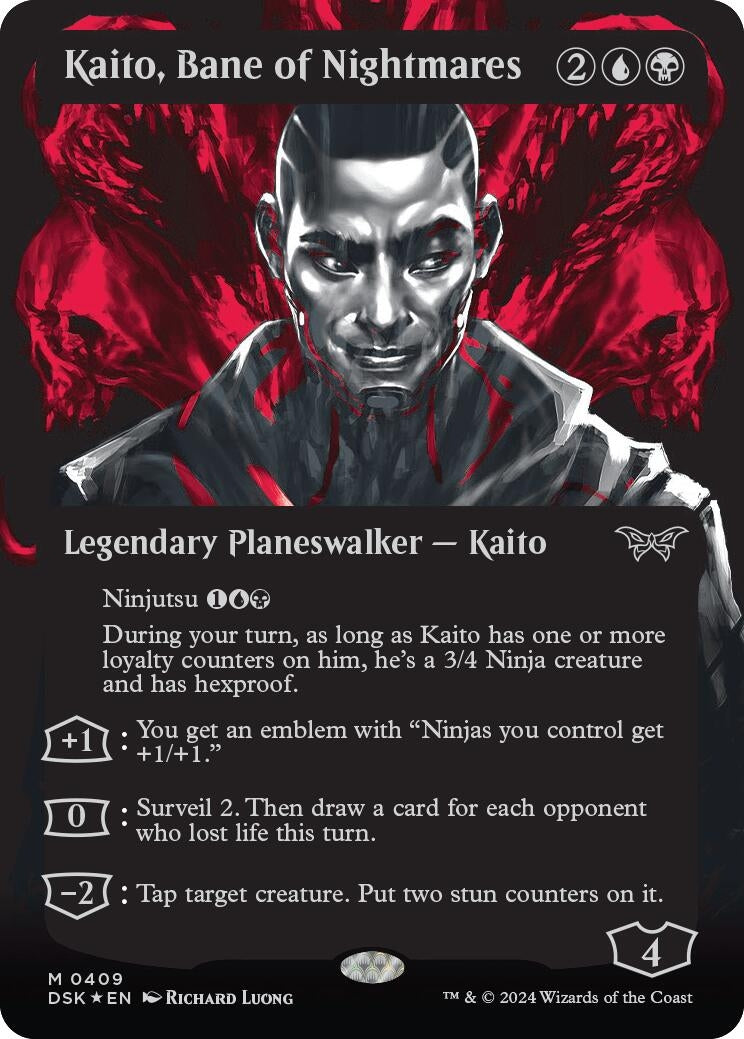 Kaito, Bane of Nightmares (Showcase) (Textured Foil) (409) (DSK)