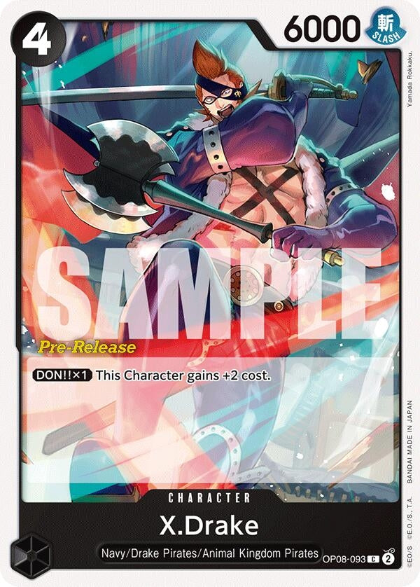 X.Drake (OP08-093) (OP08 PRE)