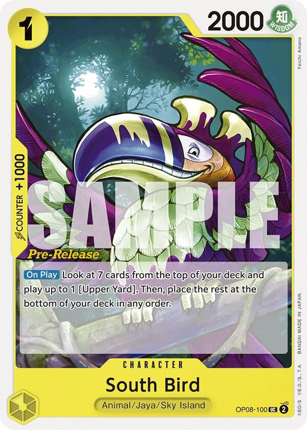 Image for South Bird (OP08-100) (OP08 PRE) - One Piece Card Game