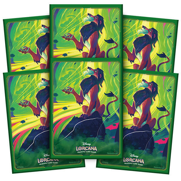 Disney Lorcana Card Sleeves - Scar - Vengeful Lion (65-Pack) - Ravensburger Card Sleeves (RCS)
