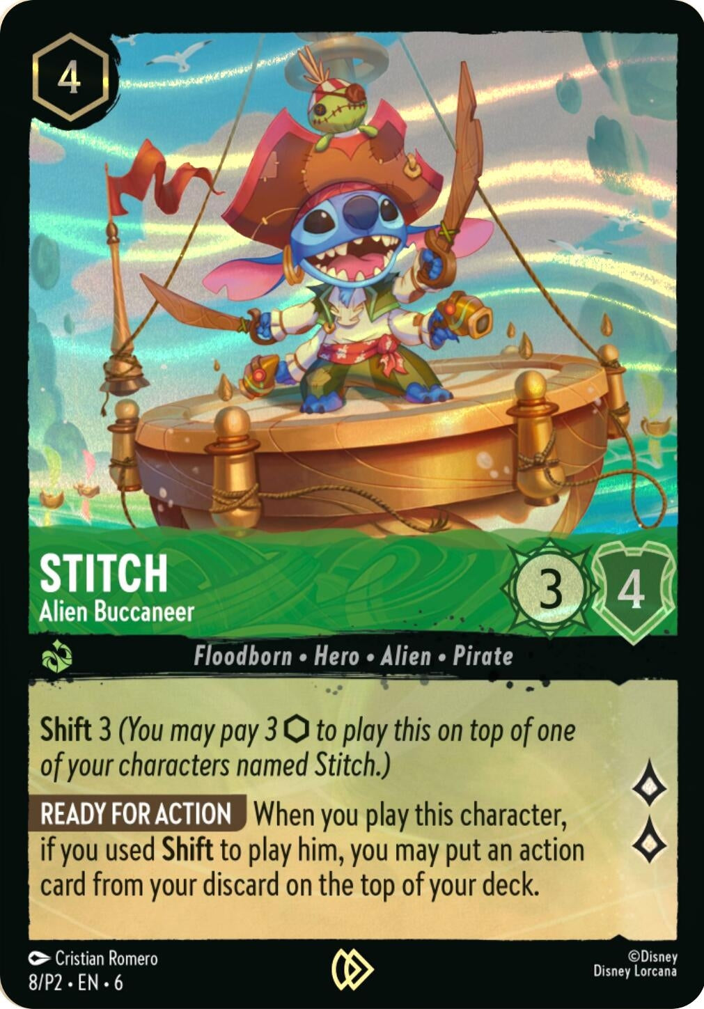 Stitch - Alien Buccaneer (Stitch Collector's Gift Set Promo) (8) (DLPC)