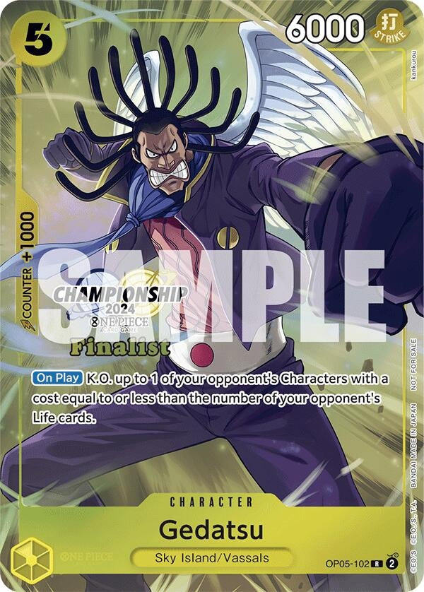 Gedatsu (Championship 2024 Finalist Card Set) (OP05-102) (OP-PR)