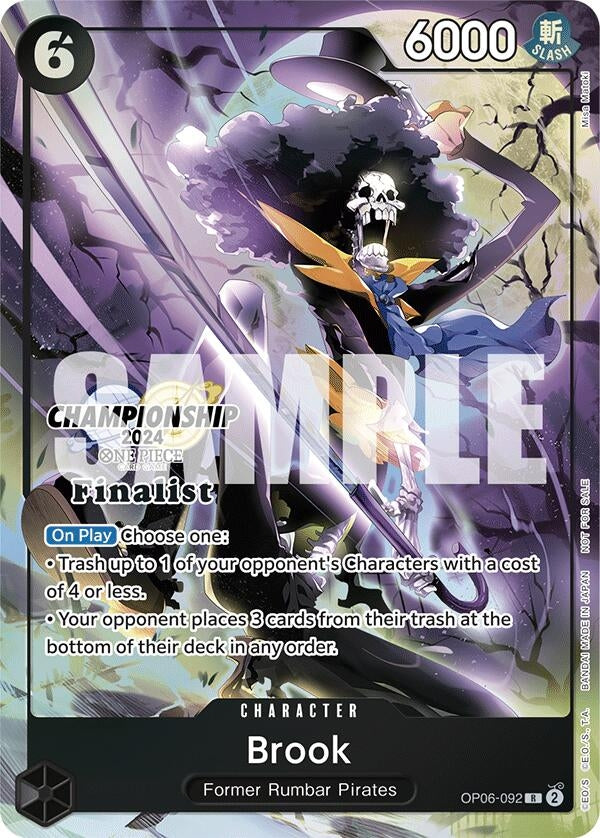 Brook (Championship 2024 Finalist Card Set) (OP06-092) (OP-PR)