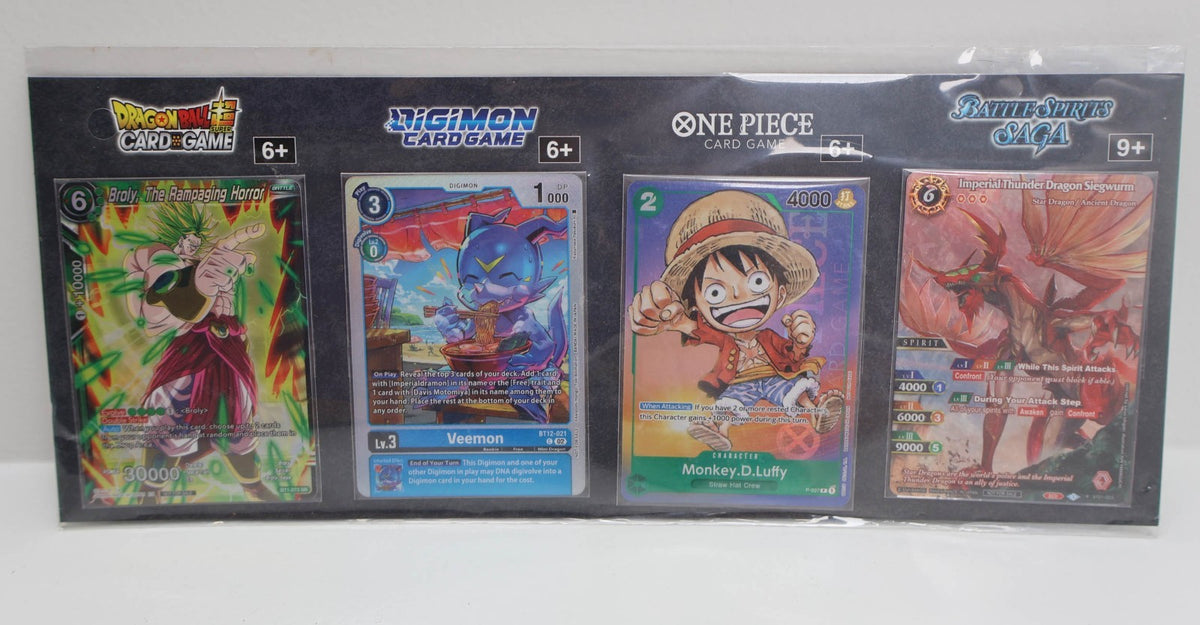 Gen Con 2023 Promos One Piece TCG Monkey.D.Luffy Digimon Dragon Ball BS Saga