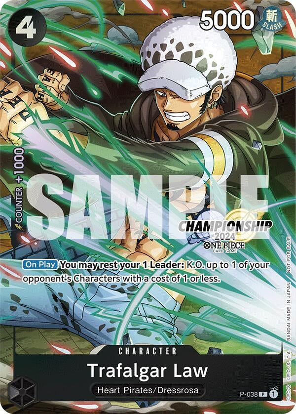 Trafalgar Law - P-038 (CS 2024 Event Pack Finalist) (P-038) (OP-PR)