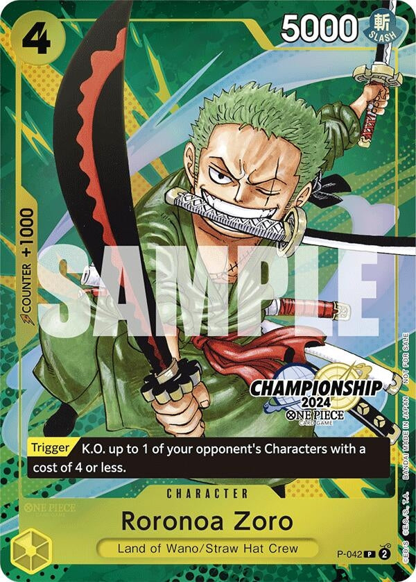 Roronoa Zoro (CS 2024 Event Pack Finalist) (P-042) (OP-PR)