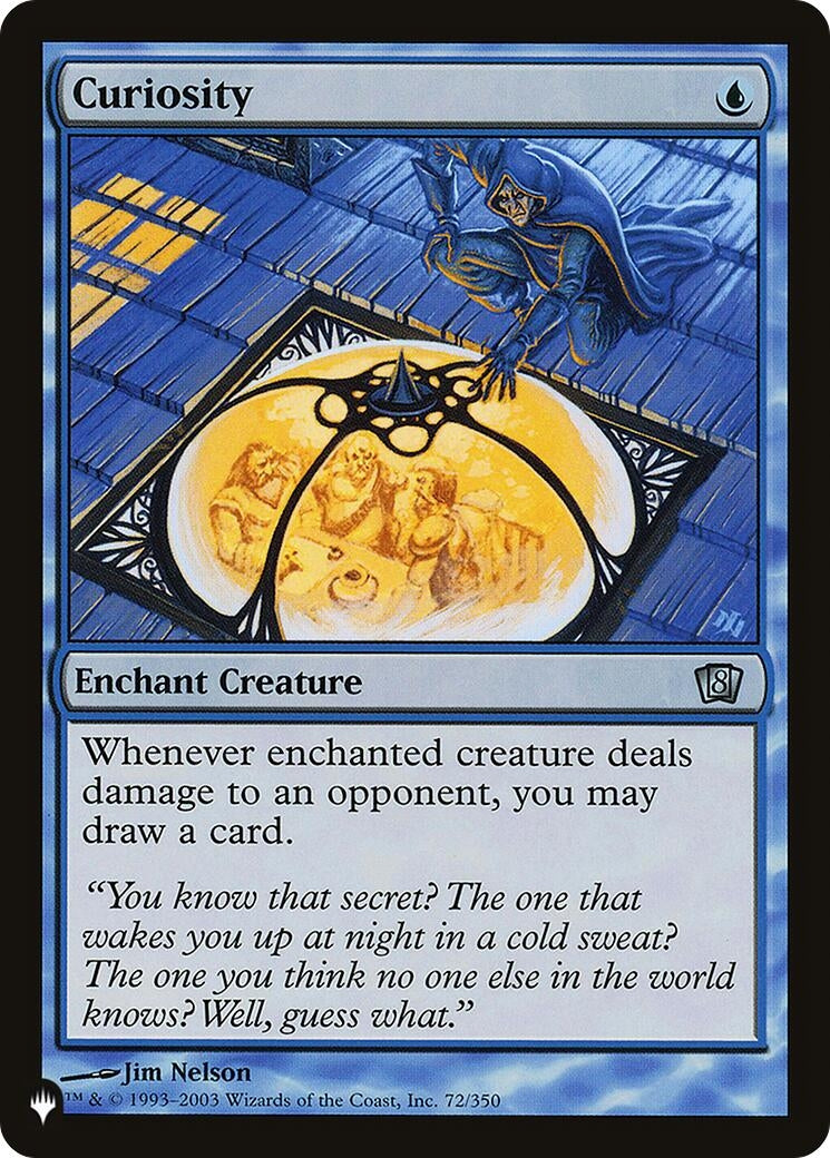 Image for Curiosity (8ED) (72/350) (LIST) - Magic: The Gathering