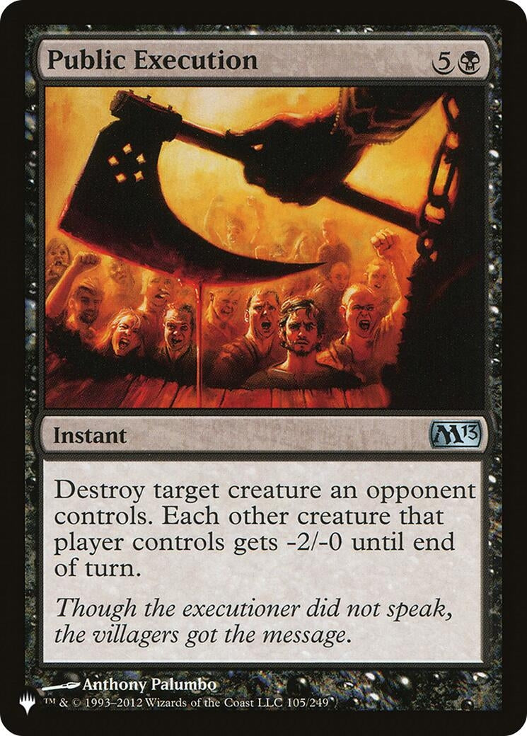 Image for Public Execution (105/249) (LIST) - Magic: The Gathering