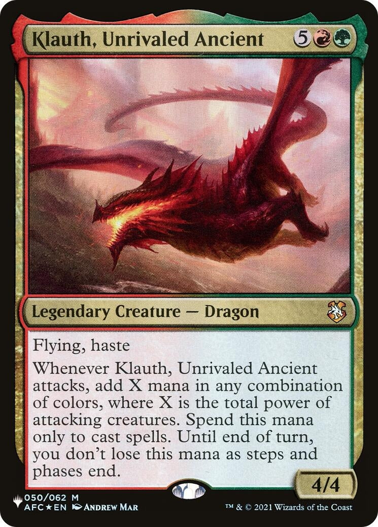 Klauth, Unrivaled Ancient (050/062) (LIST)