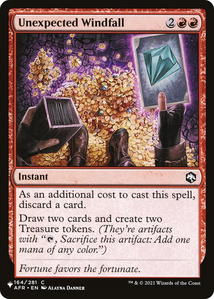 Unexpected Windfall (164/281) (LIST)
