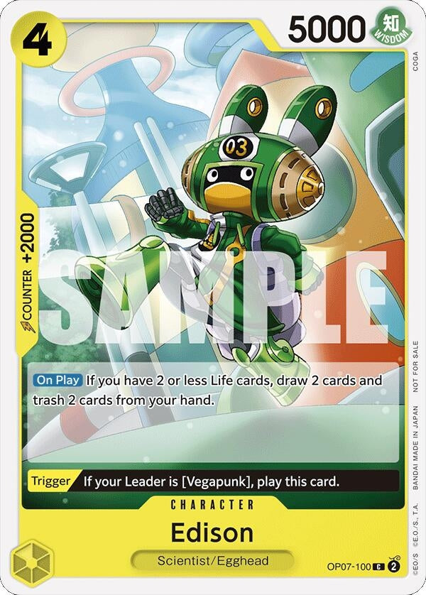 Edison (Tournament Pack 2024 Oct.-Dec.) (OP07-100) (OP-PR)