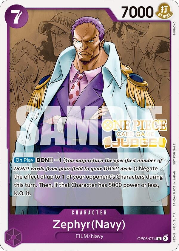 Zephyr (Navy) (Judge Pack Vol. 4) (OP06-074) (OP-PR)