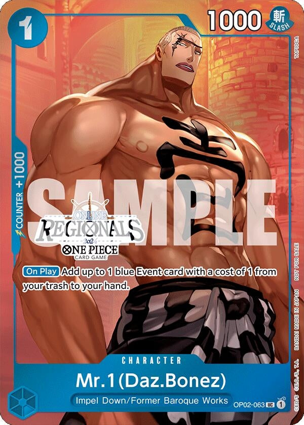 Mr.1 (Daz.Bonez) (Online Regional 2024 Vol. 3) (OP02-063) (OP-PR)