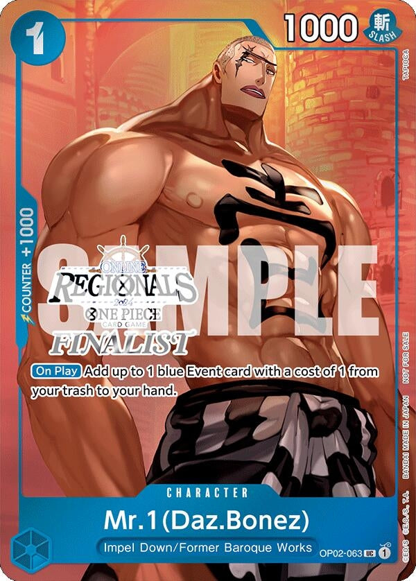 Mr.1 (Daz.Bonez) (Online Regional 2024 Vol. 3) [Finalist] (OP02-063) (OP-PR)