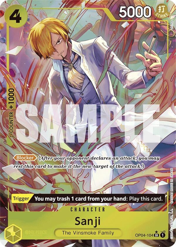 Sanji (OP04-104) (Alternate Art) (OP04-104) (PRB-01)